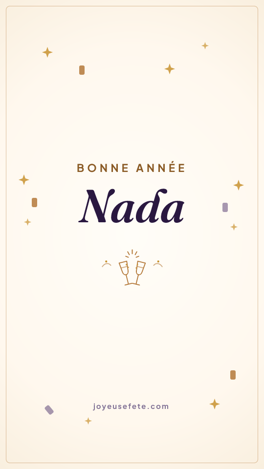 Image « Bonne année Nada » au format story