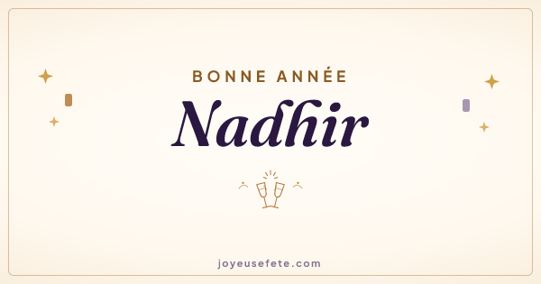 Image « Bonne année Nadhir » au format large