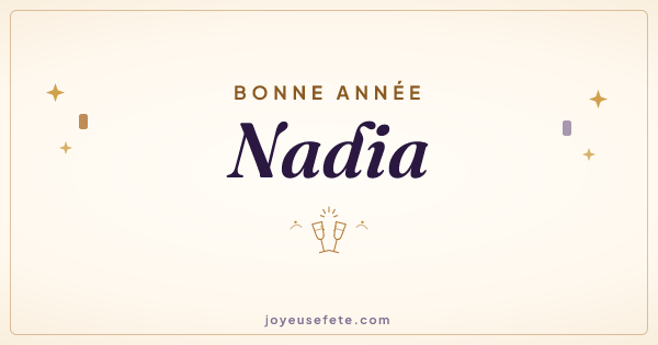 Image « Bonne année Nadia » au format large