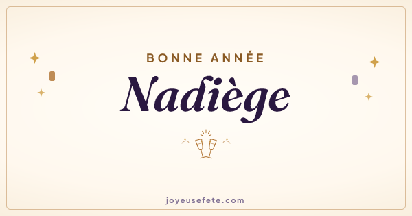 Image « Bonne année Nadiège » au format large