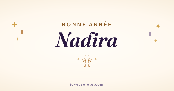 Image « Bonne année Nadira » au format large