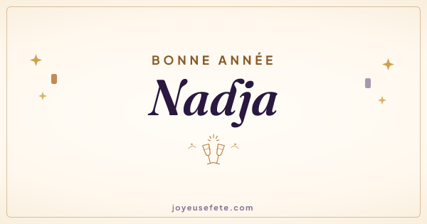 Image « Bonne année Nadja » au format large