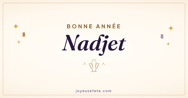 Image « Bonne année Nadjet » au format large