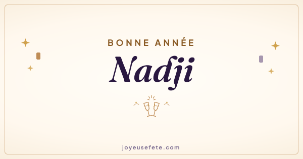 Image « Bonne année Nadji » au format large