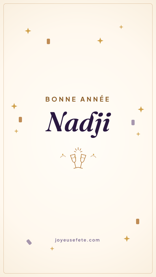 Image « Bonne année Nadji » au format story