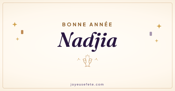 Image « Bonne année Nadjia » au format large