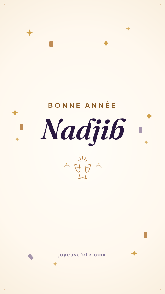 Image « Bonne année Nadjib » au format story
