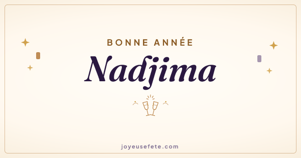 Image « Bonne année Nadjima » au format large