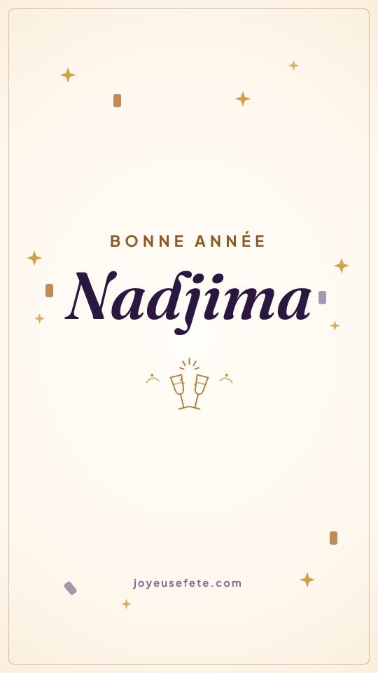 Image « Bonne année Nadjima » au format story