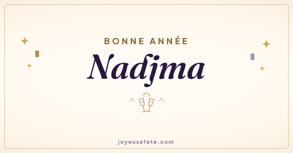 Image « Bonne année Nadjma » au format large