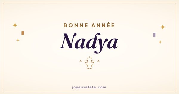 Image « Bonne année Nadya » au format large