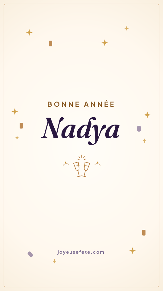 Image « Bonne année Nadya » au format story
