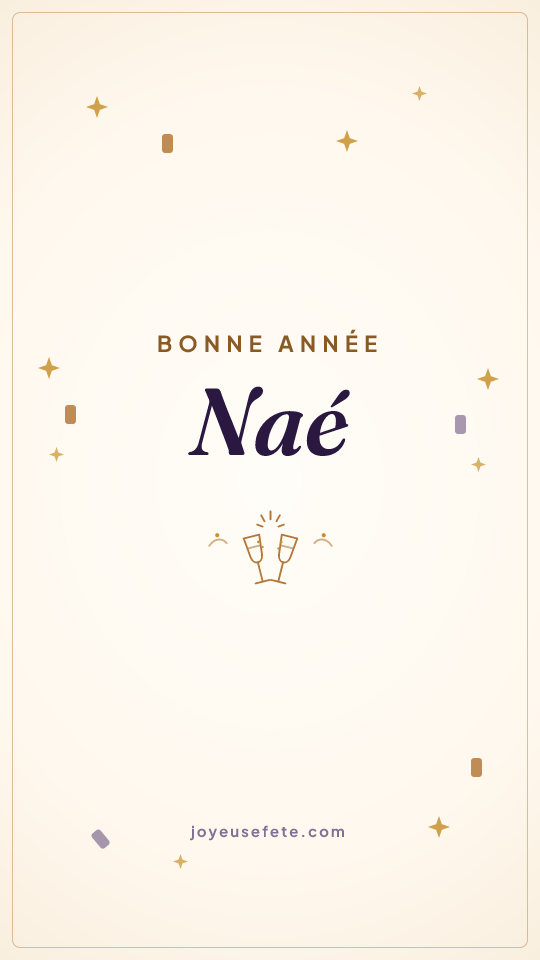 Image « Bonne année Naé » au format story