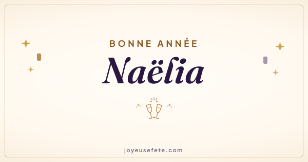 Image « Bonne année Naëlia » au format large