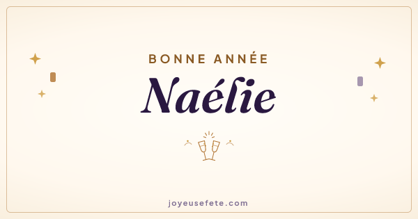 Image « Bonne année Naélie » au format large