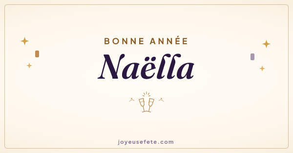 Image « Bonne année Naëlla » au format large