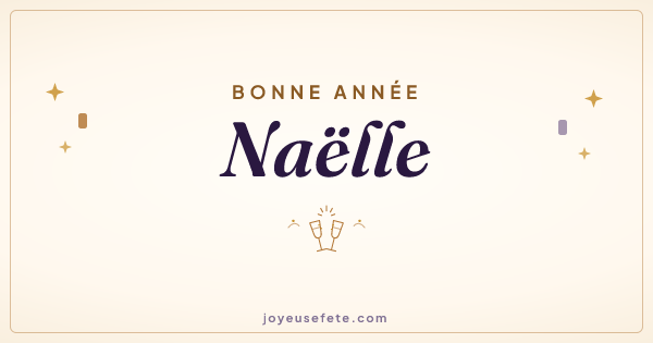 Image « Bonne année Naëlle » au format large