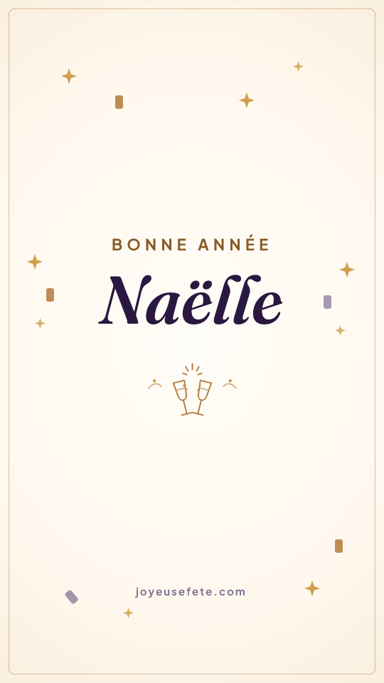 Image « Bonne année Naëlle » au format story