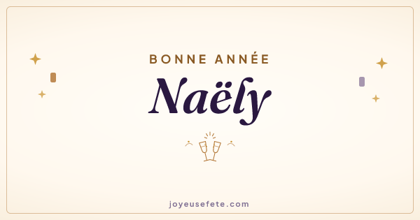 Image « Bonne année Naëly » au format large