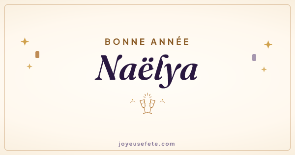 Image « Bonne année Naëlya » au format large