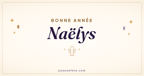 Image « Bonne année Naëlys » au format large