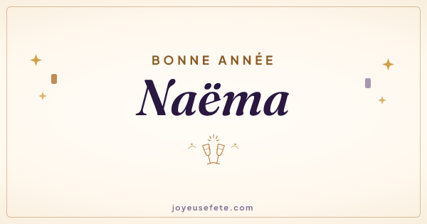 Image « Bonne année Naëma » au format large