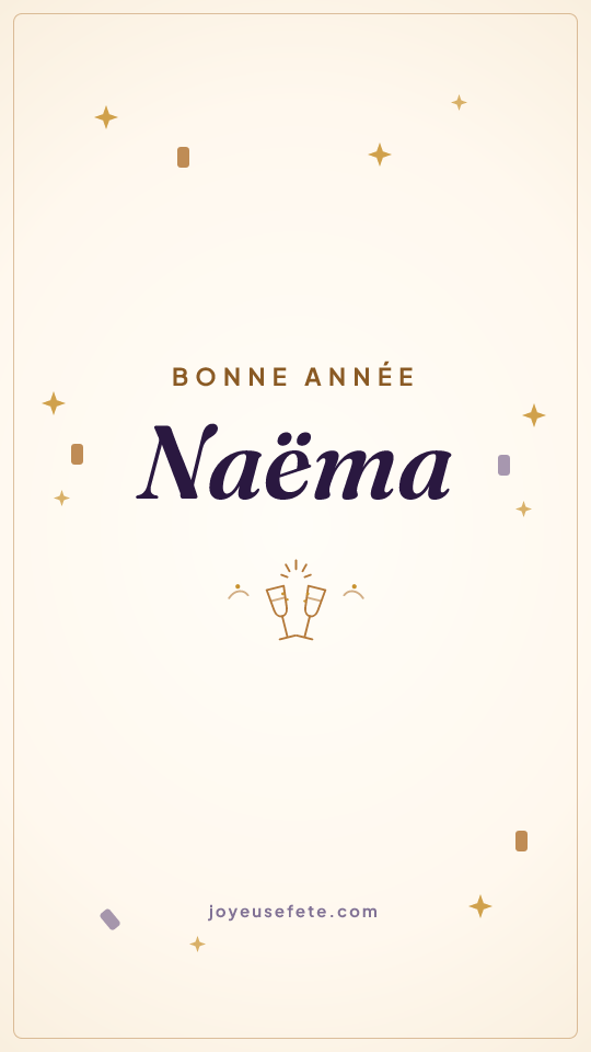 Image « Bonne année Naëma » au format story