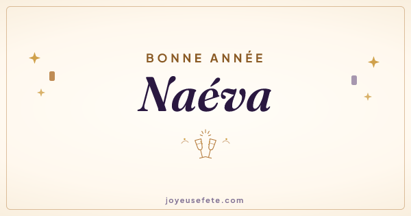 Image « Bonne année Naéva » au format large