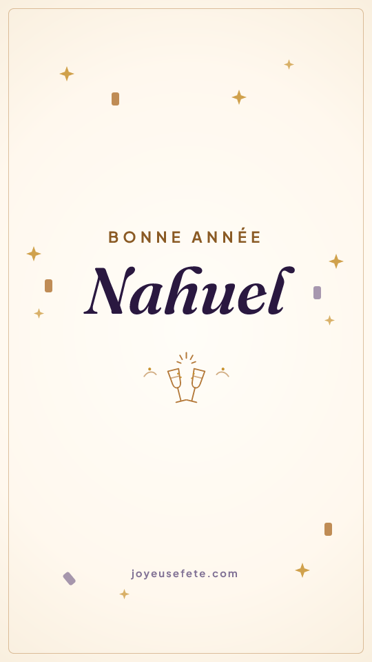 Image « Bonne année Nahuel » au format story