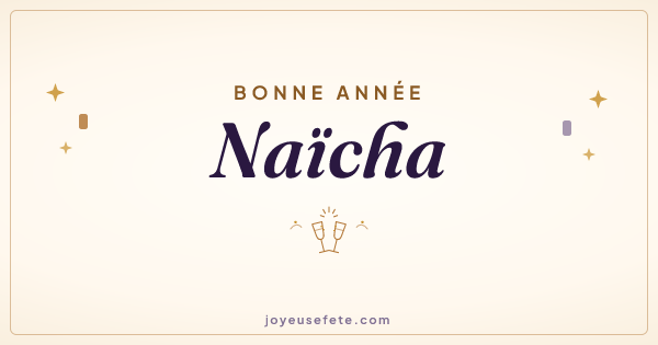 Image « Bonne année Naïcha » au format large