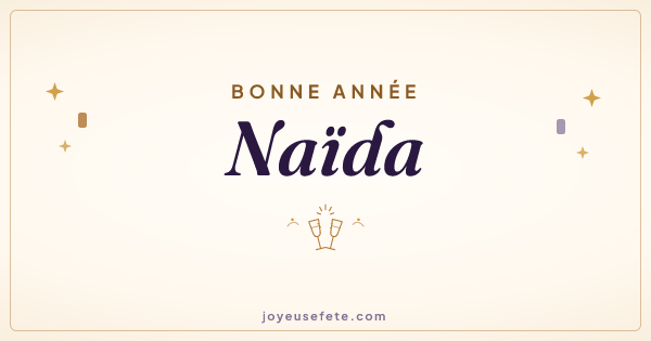 Image « Bonne année Naïda » au format large