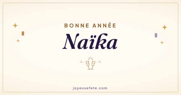 Image « Bonne année Naïka » au format large