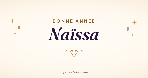 Image « Bonne année Naïssa » au format large