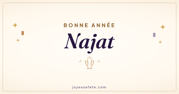 Image « Bonne année Najat » au format large