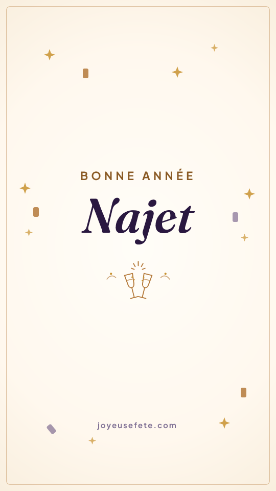 Image « Bonne année Najet » au format story