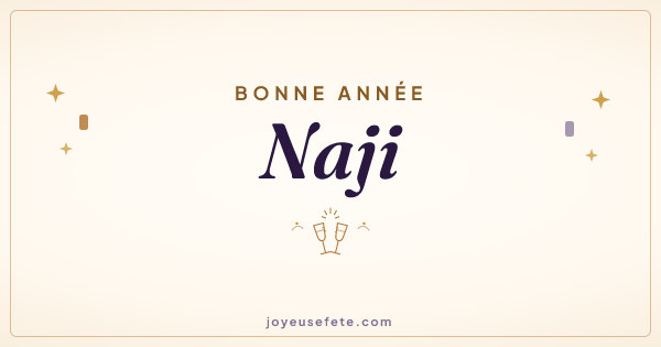 Image « Bonne année Naji » au format large