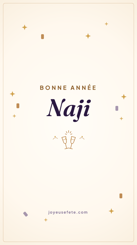 Image « Bonne année Naji » au format story