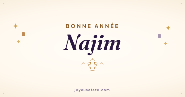 Image « Bonne année Najim » au format large