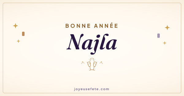 Image « Bonne année Najla » au format large