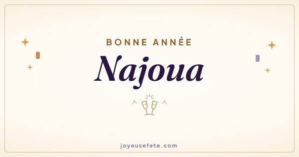Image « Bonne année Najoua » au format large