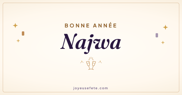 Image « Bonne année Najwa » au format large