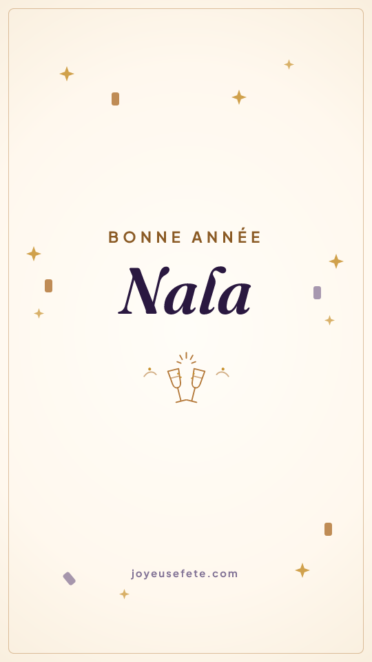 Image « Bonne année Nala » au format story