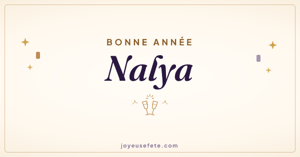 Image « Bonne année Nalya » au format large