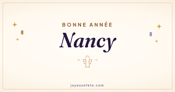 Image « Bonne année Nancy » au format large