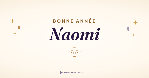 Image « Bonne année Naomi » au format large