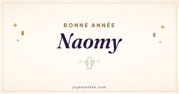 Image « Bonne année Naomy » au format large