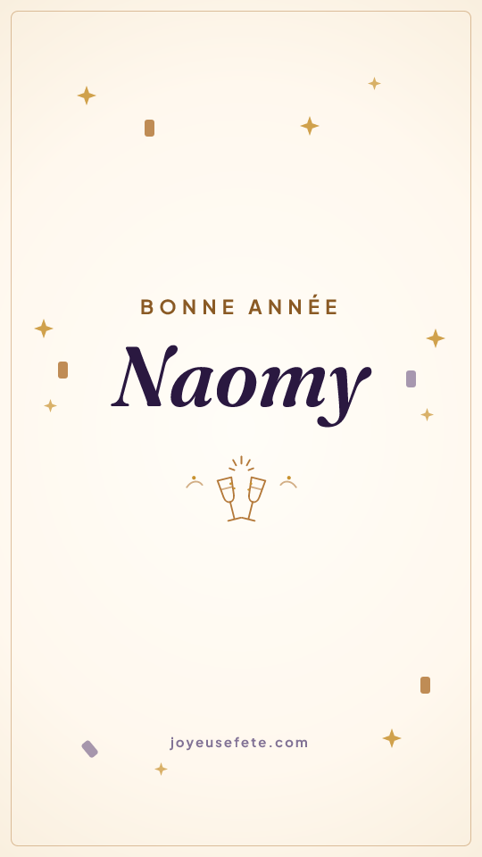 Image « Bonne année Naomy » au format story