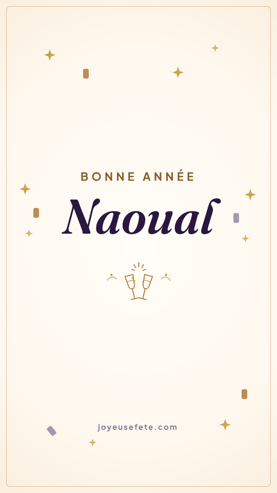 Image « Bonne année Naoual » au format story