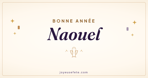Image « Bonne année Naouel » au format large