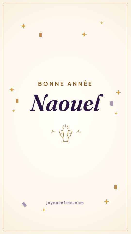 Image « Bonne année Naouel » au format story